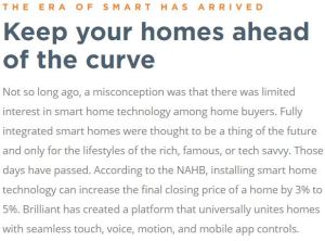 Brilliant Home Automation standard automation