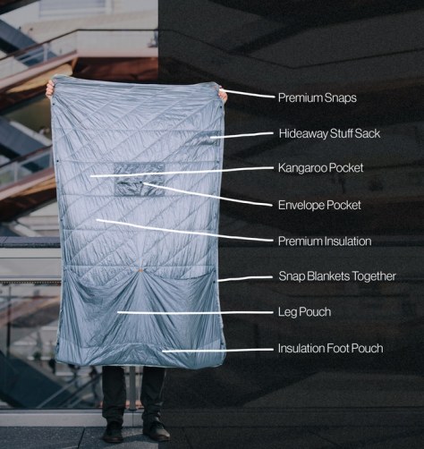 The Layover Travel Blanket highlights