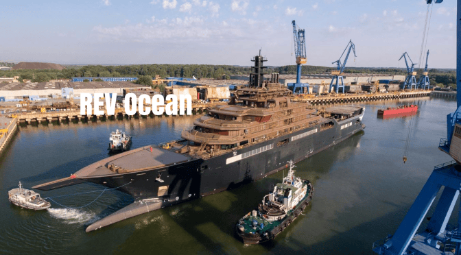 Environment: World’s Largest Research Vessel “REV Ocean” Launches, Will Be Towed To Norway