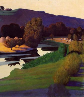 Nuit tombante sur la Loire - Félix Vallotton, 1923