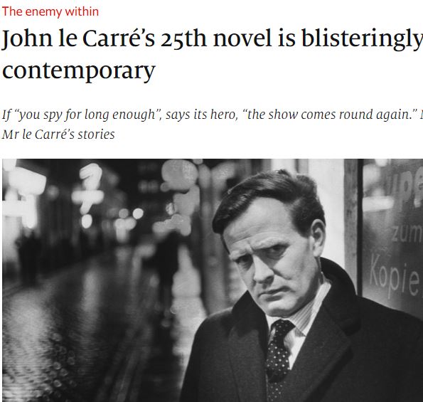 Agent Running In The Field John LeCarre The Economist