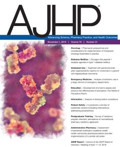 American Journal of Health System Pharmacy