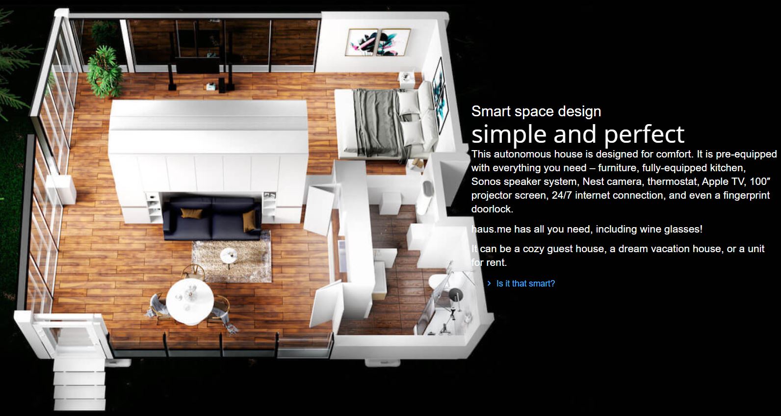 Autonomous off the grid smart houses from Haus.me