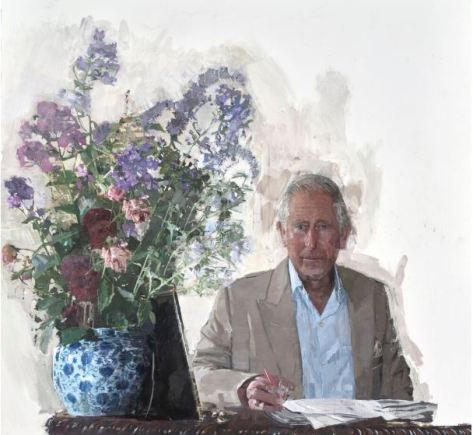 Eileen Hogan painting Prince Charles