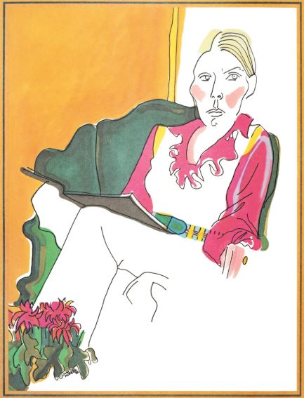 Joni Mitchell Morning Glory on the Vine drawing