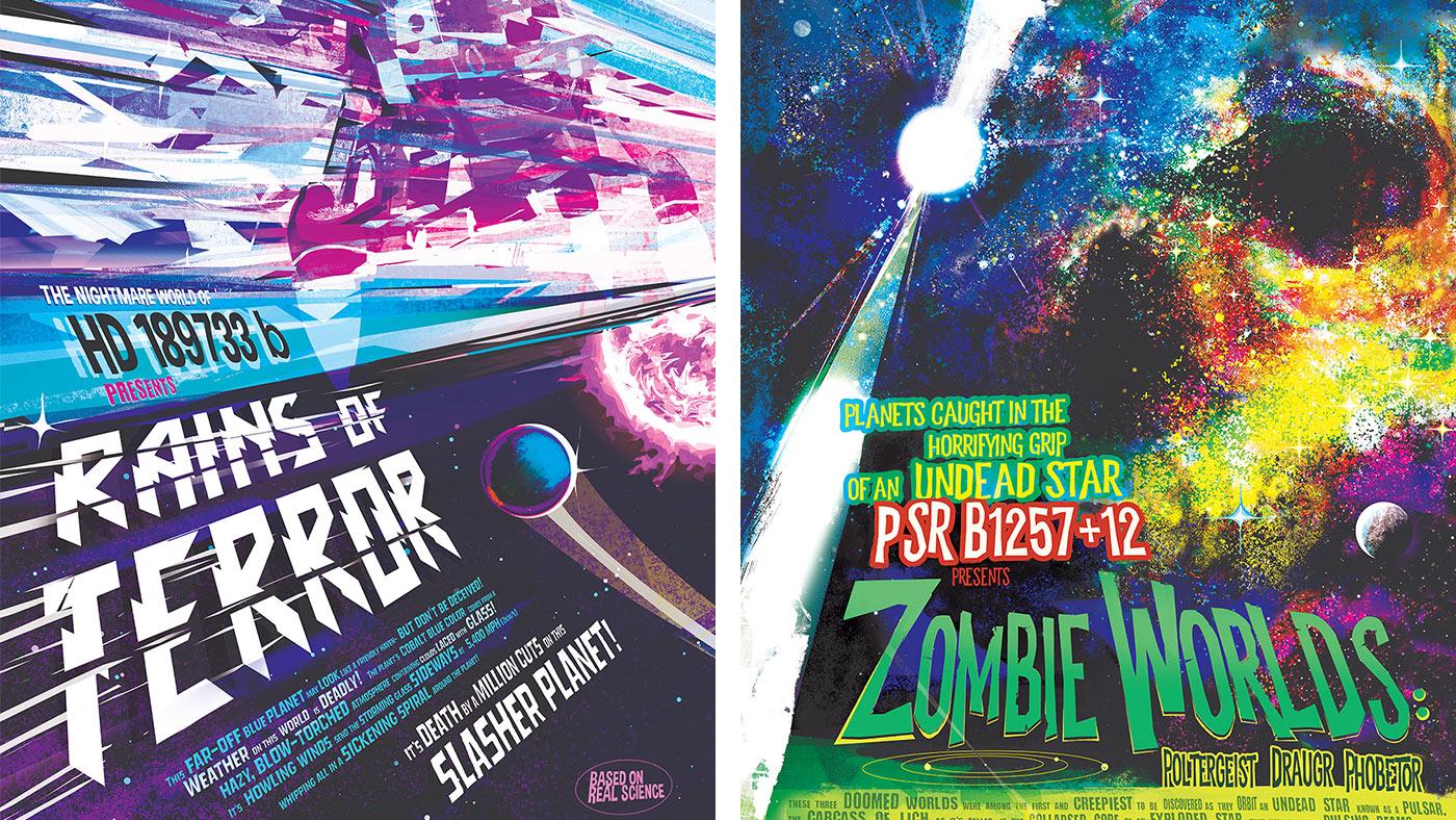 Rains of Terror NASA Exoplanet Posters Halloween 2019