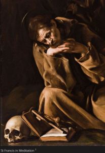 Caravaggio St. Francis in Meditation