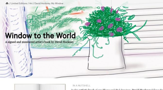Collector’s Edition Books: “David Hockney – My Window” (Taschen)