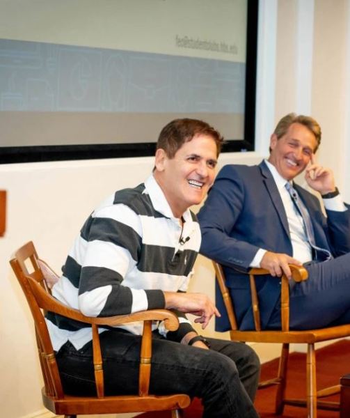 Mark Cuban at Harvard University Free Enterprise Club. Photo by Rose Lincoln Harvard Staff Photographer 2019