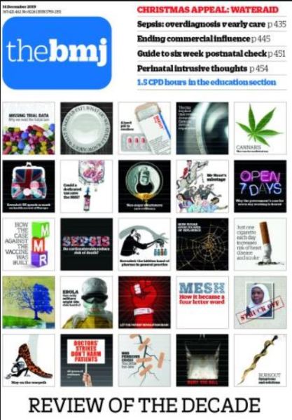 BMJ journal cover Dec 2019