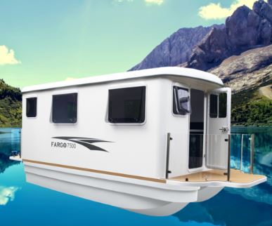Fargo Elite Cabins catamaran hull