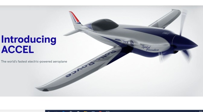 Future Of Flight: Rolls-Royce Unveils “Accel Aeroplane”, World’s Fastest Electric Plane