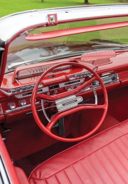 1961 Dodge Dart Phoenix D-500 Convertible Coupe Interior RM Sotheby's Auction 2020