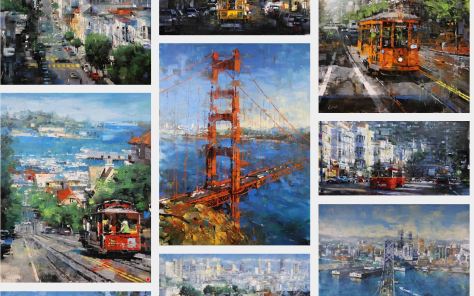 Mark Laguë Artist website collage
