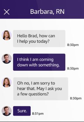 Amazon Care Virtual Medical Service app for Smartphones February 19 2020