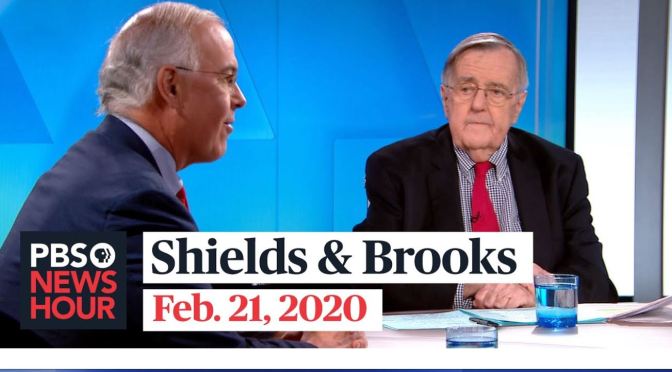Politic: Mark Shields And David Brooks On Latest In Washington (PBS)
