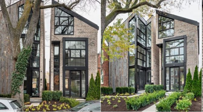 Top Urban Architecture: Ancerl Studio In Toronto – Two Homes “Appear” As One On A Very Tight Lot