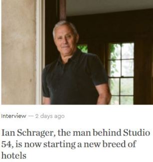 Ian Schrager Gentlemans Journal March 26 2020