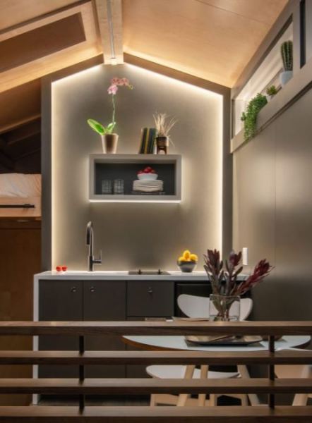New Frontiers Tiny Homes - The Orchid Kitchen