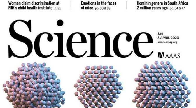 TOP JOURNALS: RESEARCH HIGHLIGHTS FROM SCIENCE MAGAZINE (April 3, 2020)