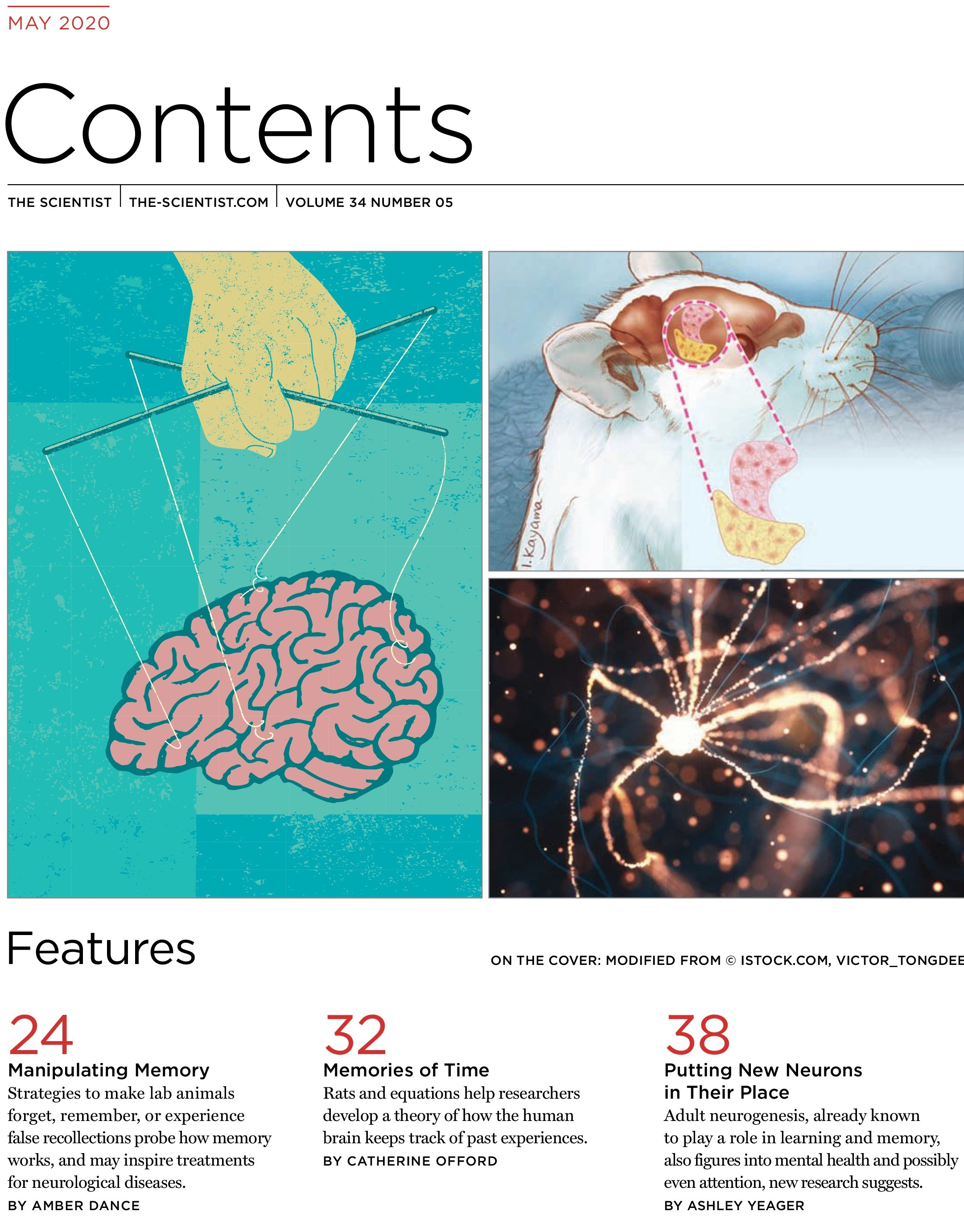 TheScientist May 2020-Table of Contents