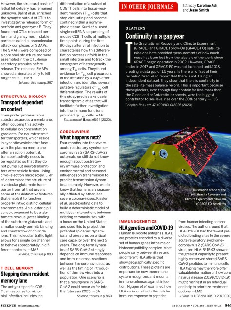 Science Magazine Research Highlights May 22 2020