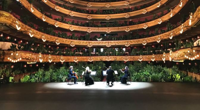 Post-Covid Concerts: Barcelona’s “Gran Teatre Del Liceu” – Live Audience Of 2,292 Plants (Video)