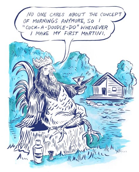 Birds Adjusting To New Reality - New Yorker - June 5 2020 - Illustrations by Ali Fitzgerald