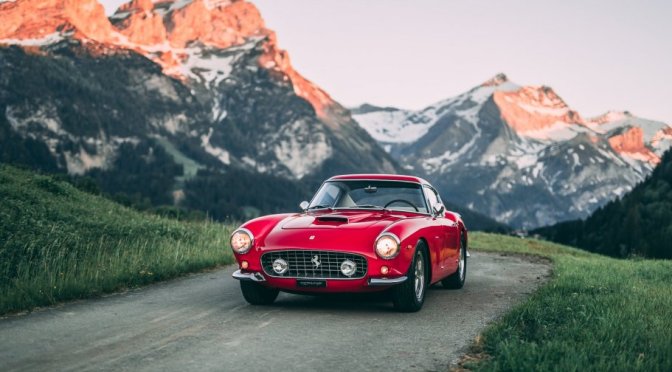 Travel & Driving Videos: A “1961 Ferrari 250 GT SWB Berlinetta” In Swiss Alps