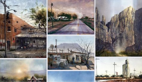 Tim Oliver Watercolors Paintings