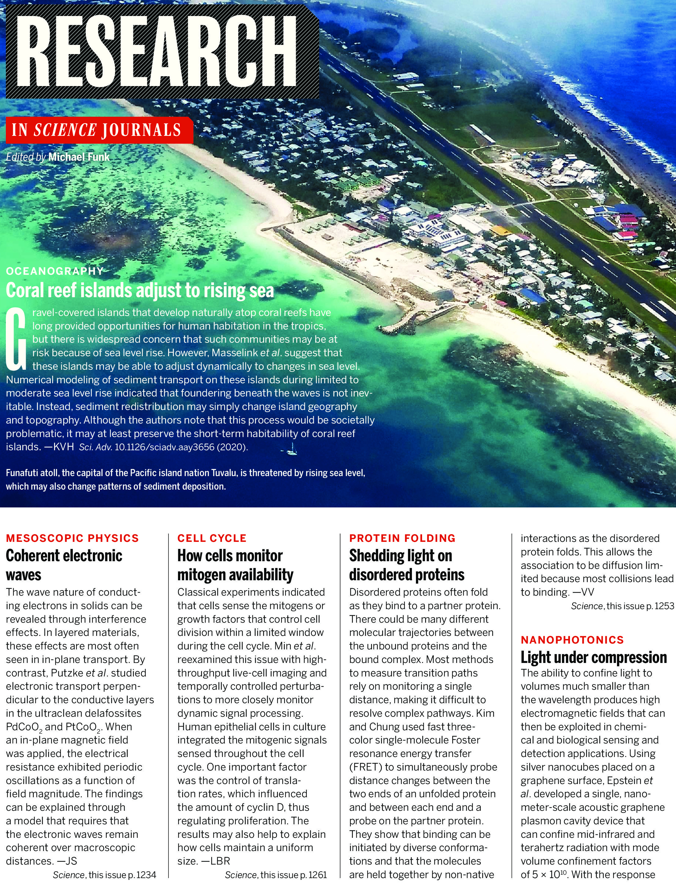 Science Magazine Research Highlights - June 12 2020