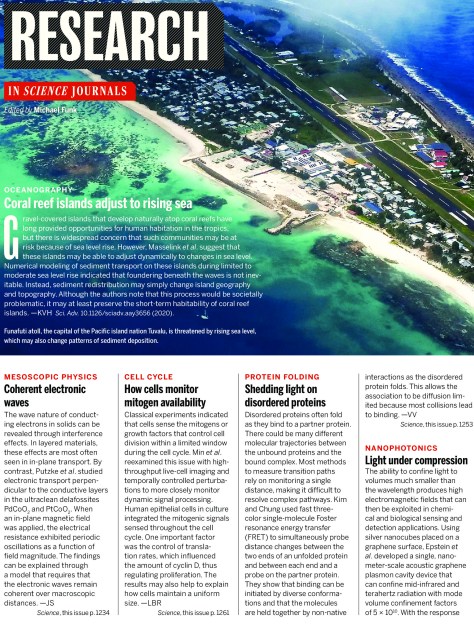 Science Magazine Research Highlights - June 12 2020