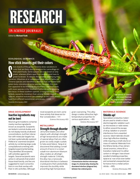 TOP JOURNALS: RESEARCH HIGHLIGHTS FROM SCIENCE MAGAZINE (JULY 17, 2020)
