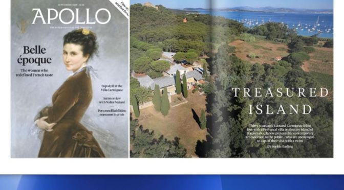 Arts & Literature: “Apollo Magazine September 2020”