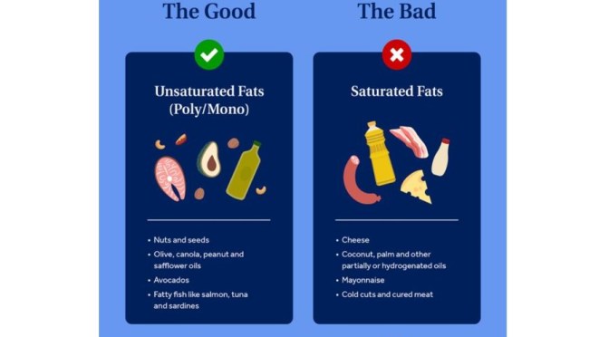 Nutrition Infographics:  “Good And Bad Fats”