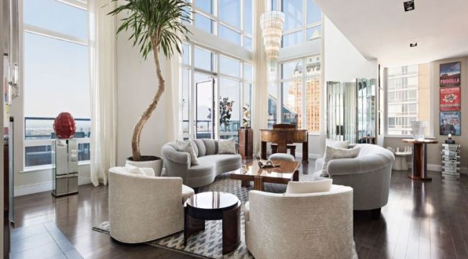 NYC Penthouse Video: 40th Floor, 3-Story Modern Design Near Central Park
