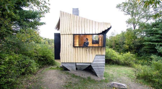 Future Of Homes: ‘Ashen Cabin’ – 3D Printed, Waste Wood Building Material