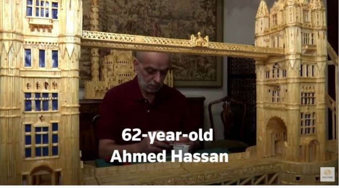 Art: ‘Dazzling’ Matchstick Replicas Of The World’s Wonders By Egyptian Man