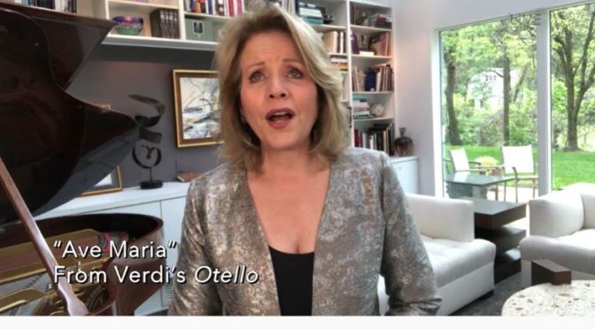 Opera: Soprano Renée Fleming Sings The “Ave Maria”, Verdi’s “Otello”