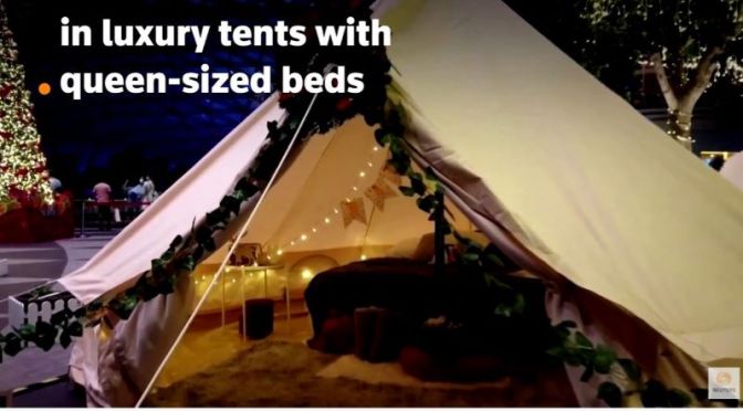 Travel & Leisure: Airport In Singapore Turned Into A ‘Glamping Ground’ (Video)