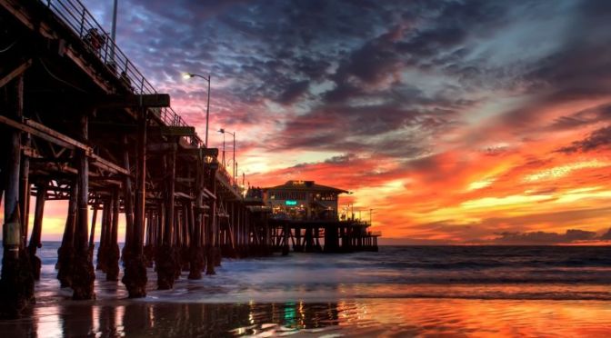 Walking Tours: Sunset At The Santa Monica Pier In Los Angeles, CA (Video)