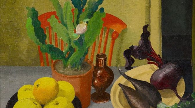 Artwork: ‘The Orange Chair, 1944’ By British Painter Cedric Morris