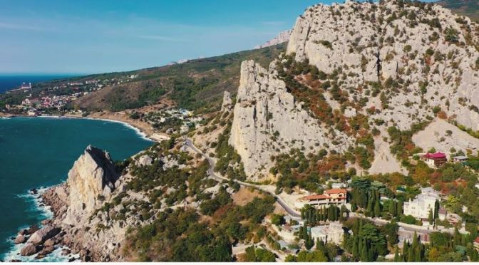 Aerial Views: The ‘Crimea Peninsula’ – Coastal Landscapes (4K Video)