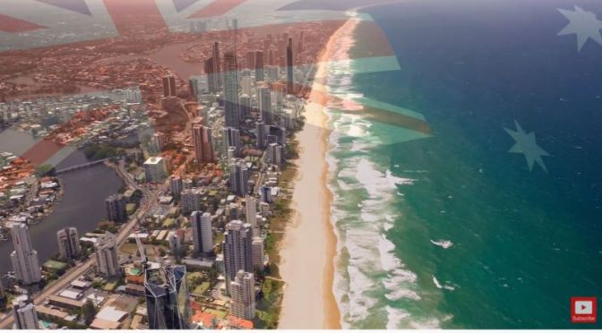 Aerial Views: Gold Coast, Brisbane, Australia (4K)