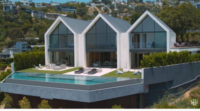 Tours: Minimalist Modern Farmhouse – Hollywood Hills, California (Video)