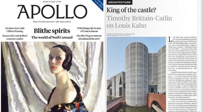 International Art: ‘Apollo Magazine – March 2021’