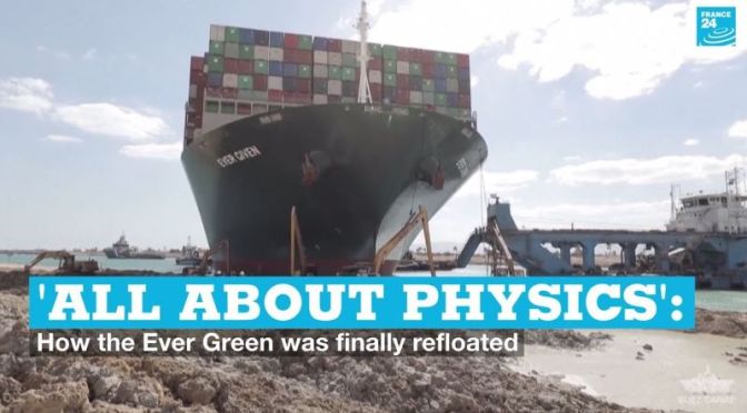 Analysis: How ‘Physics’ & Rising Tides Freed Cargo Ship In The Suez Canal