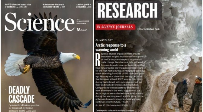 TOP JOURNALS: RESEARCH HIGHLIGHTS FROM SCIENCE MAGAZINE (MAR 26, 2021)