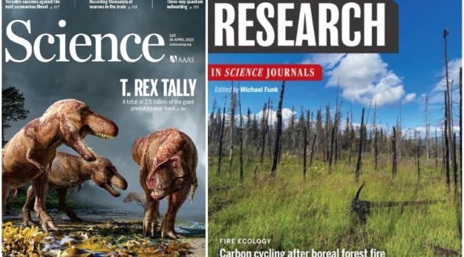 TOP JOURNALS: RESEARCH HIGHLIGHTS FROM SCIENCE MAGAZINE (APRIL 16, 2021)