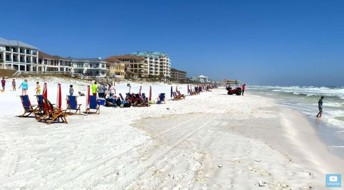 Spring Break Ocean Walk: Destin Beach, Florida (4K)